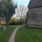 All Saints' Church. Old Heathfield. The graveyard