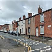 Terraced housing area in Leigh