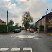 Tree-split road, Humphrey Lane